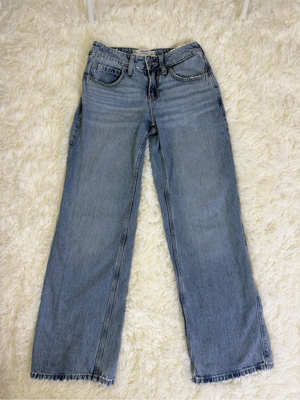 Hollister Light Blue low rise baggyJeans